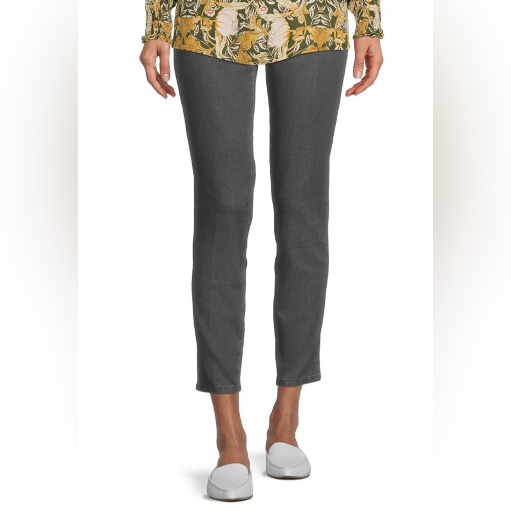 Elegant Charcoal Straight Leg Jeans Jegging for Women